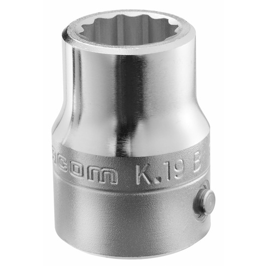 3/4 in. Socket, 12-point, 19 mm