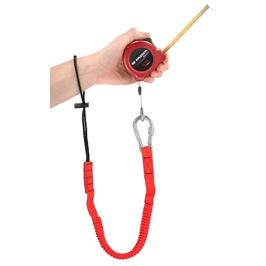 1.2 m Strap, Wrist Loop and 80mm Stainless Steel Snap Hook With Screw Safety Lock System