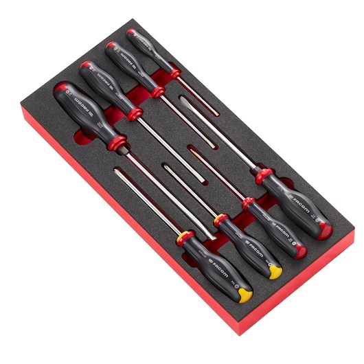 PROTWIST® Screwdrivers in Foam Module, Small 1/3" (8 pc.)