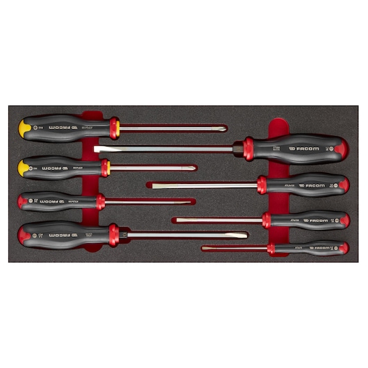 PROTWIST® Screwdrivers in Foam Module, Small 1/3" (8 pc.)