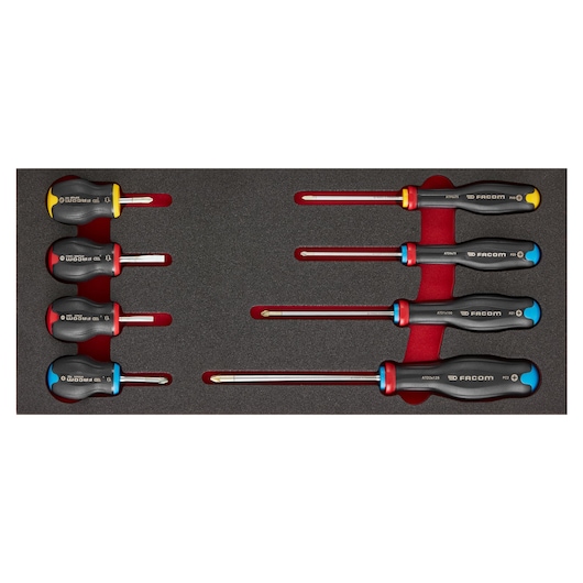 PROTWIST® 1/3 in. Screwdrivers in Foam Module (8 pc.)