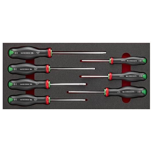 PROTWIST® TORX® 1/3 in. Tamper Screwdriver in Foam Module (7 pc.)