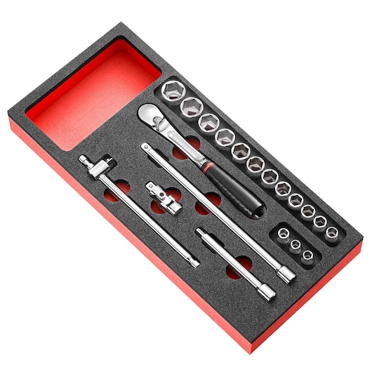 3/8 in. Socket Set in Foam Module (20 pc)