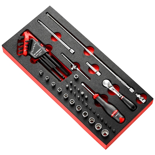 1/4" socket set, foam module