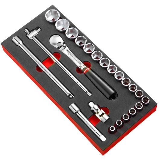 1/2" socket set, foam module