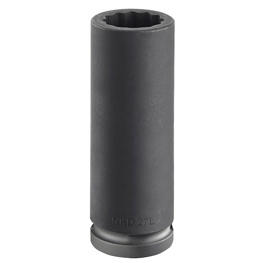 3/4" long impact socket 12-points, 17 mm