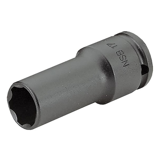 1/2 in. Thin Wall Long Impact Socket, 6-point, 13 mm