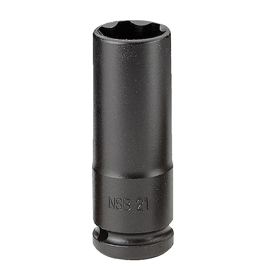 1/2 in. Thin Wall Long Impact Socket, 6-point, 30 mm