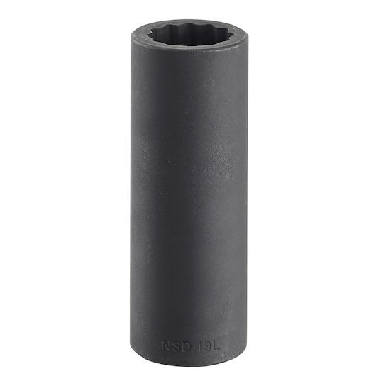 1/2" long impact socket 12-points, 12 mm