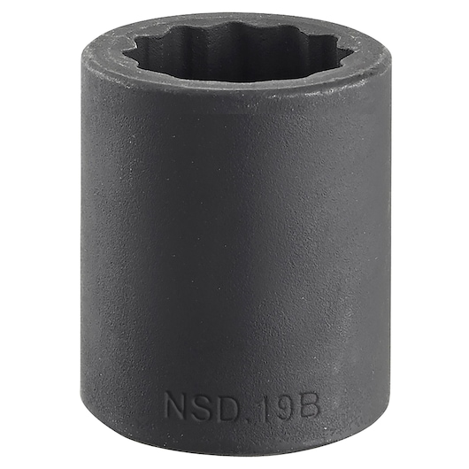 1/2" impact socket 12-points, 17 mm