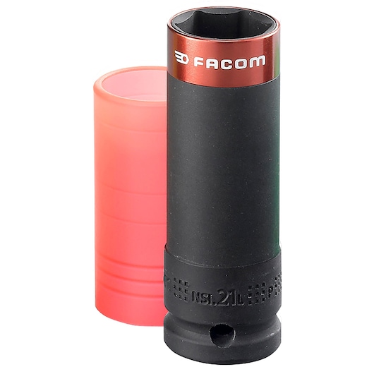 1/2 in.  Drive Reinforced Long Impact Sockets (21mm)