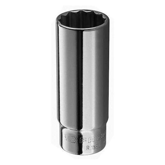 1/4" long socket 12-points, 14 mm