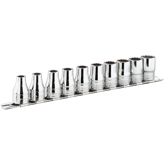 1/4 in. Socket Set on Rack (13 pc)