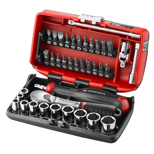 1/4’’ OGV® GRIP 6-point socket set - 38 tools