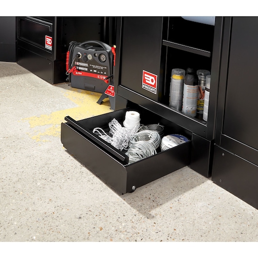 Drawer on wheels for unit bases of RWS2 black