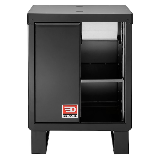 Base unit with bin and paper roll holder RWS2 black