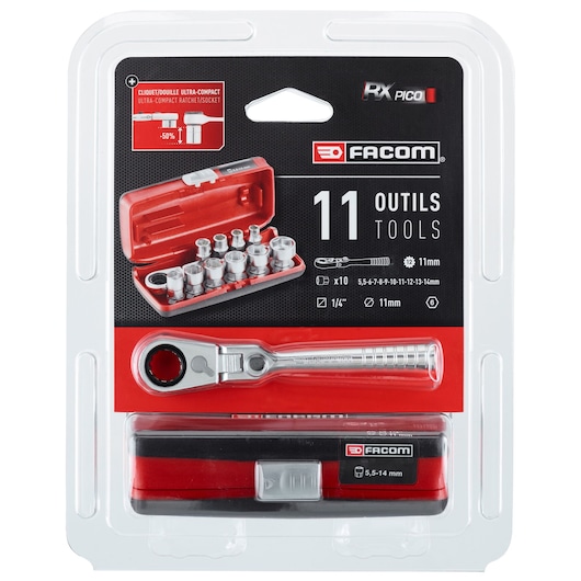 1/4 in. PICO HX Ratchet Socket Set (11 pc.)