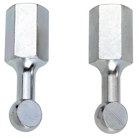 Set of 2 tips for U.23 Puller Type, dDameter 19 mm, Thread M16