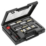 Set van drevels - 3 materialen: Messing-Polyamide-Aluminium