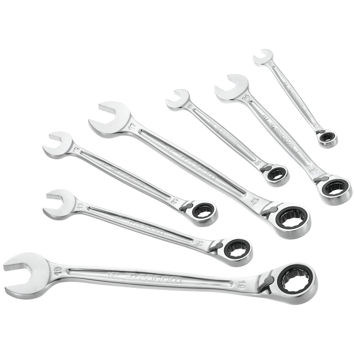 Set ratelringsteeksleutels, metrische maten