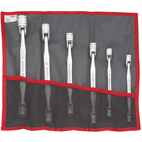Set Scharnierende Kniesleutel, 6-Delig, Metrisch, 8 Tot 19Mm
