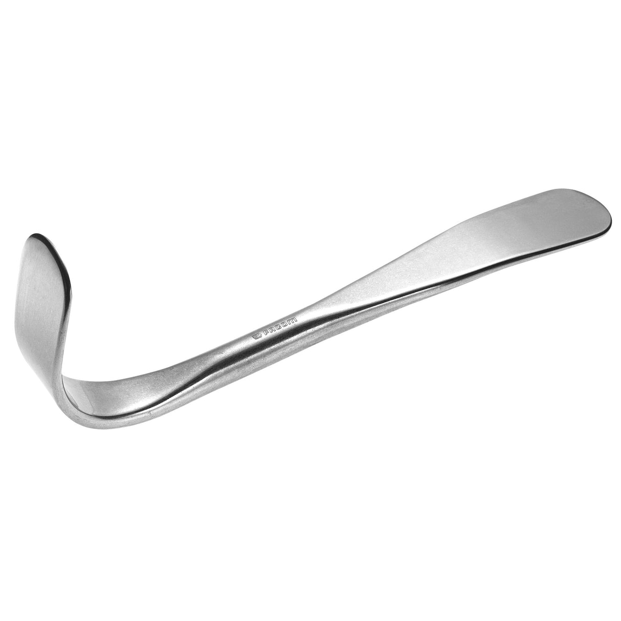 Gebogen platte lepel - kort model