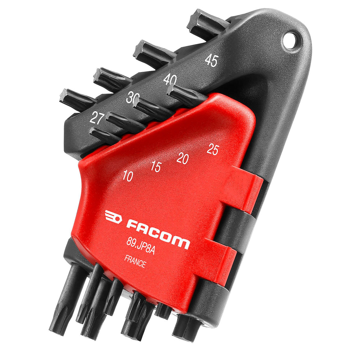Haakse Torx® sleutels in houder