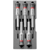 Coffret de tournevis MICRO-TECH®, pour vis à fente et Phillips®, 5 pièces