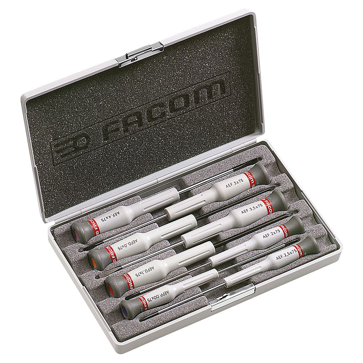 Coffret de tournevis MICRO-TECH®, pour vis à fente, Philips® et Pozidriv®, 8 pièces
