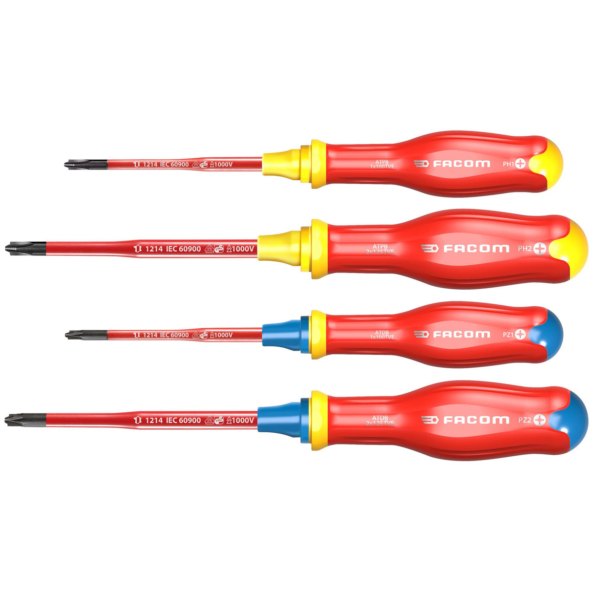 ATB.J  - Set PROTWIST® BORNEO® schroevendraaiers voor gecombineerde schroefprofielen