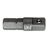 Embout porte-douille - carré 1/4” - 6 pans 1/4”
