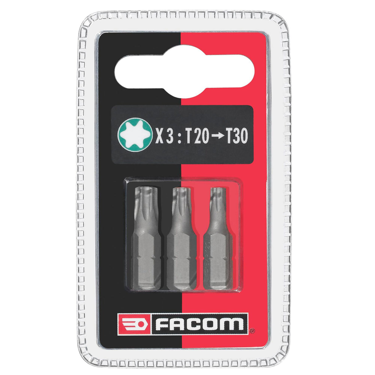  Set van 3 standaard bits serie 1 Torx® T20-25-30