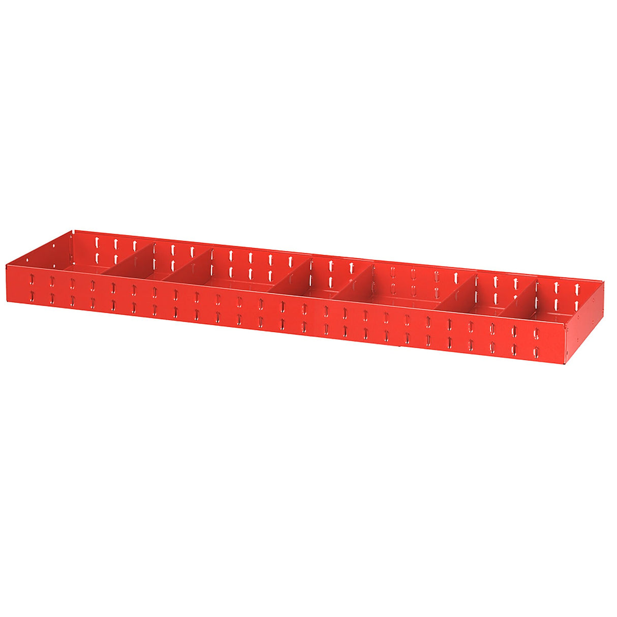  Legplank met 6 verwijderbare tussenschotten 1425x375x90mm