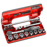  18-delige DBOX-set van 12-punts 3/8"doppen -
