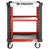 JET.UC3SM3A  - Werkplaatswagen met werkblad en 2 legplanken