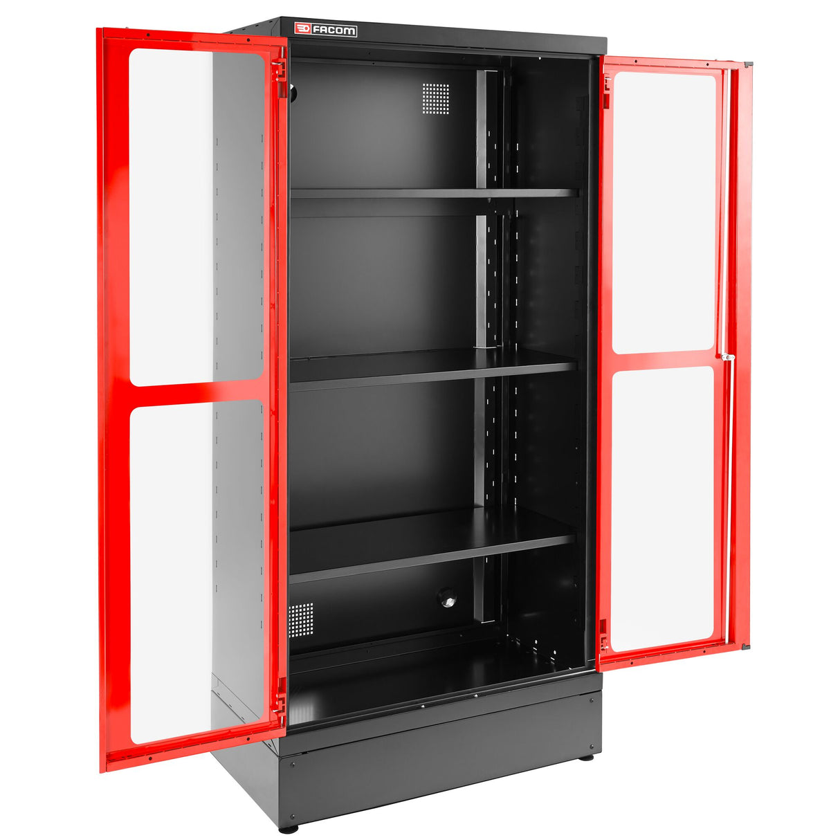 Hoge Kast Met 2 Glazen Deuren