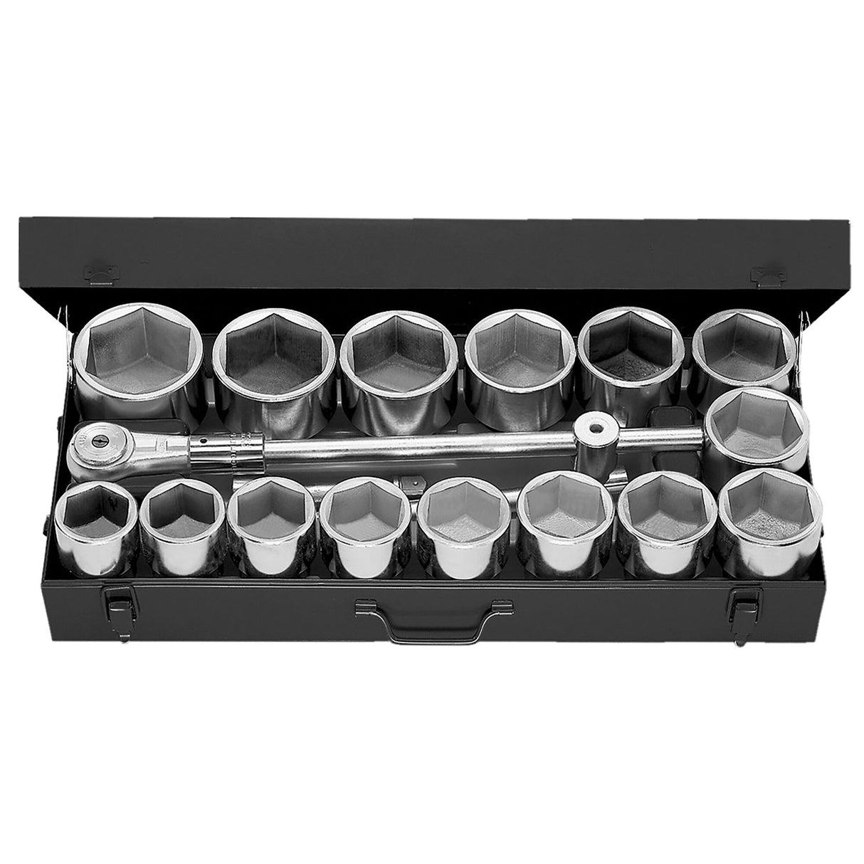 Set 6-kantdoppen 1" van 58 tot 100 mm