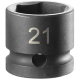 Douille à impact 6 pans, 21 mm