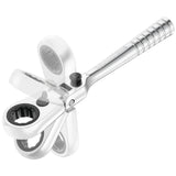 1/4 `` ultra compacte 180 ° flexibele ratelkop voor 1/4"doppenserie HX