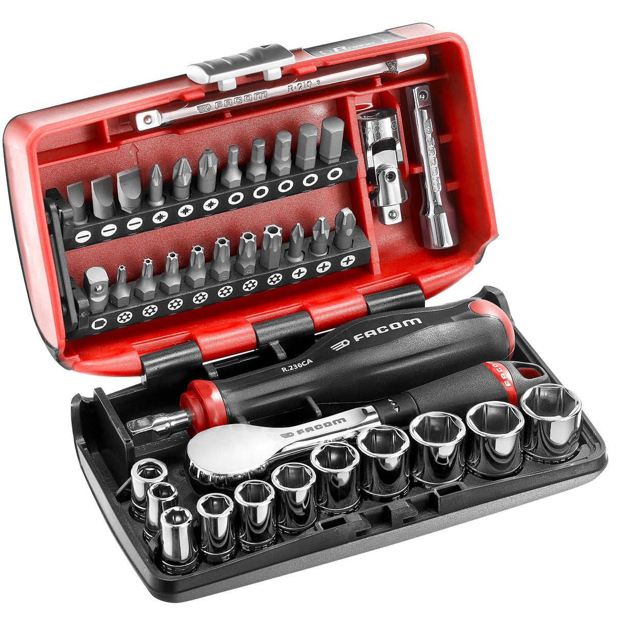 Set van 6-punts 1/4"doppen - metrisch - R.181NANO