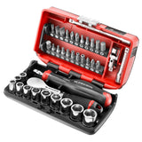 Set van 6-punts 1/4"doppen - metrisch - R.181NANO