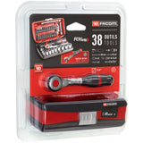 Nano Ultra Compacte Doppenset 1/4" Met Ratel R.360 - 6 Kant