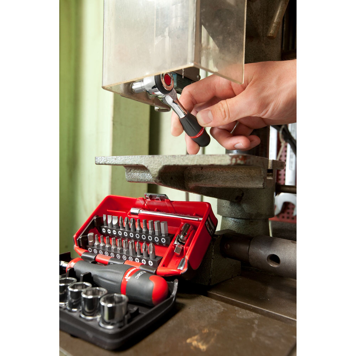 Set van 6-punts 1/4"doppen - metrisch - R.360NANO