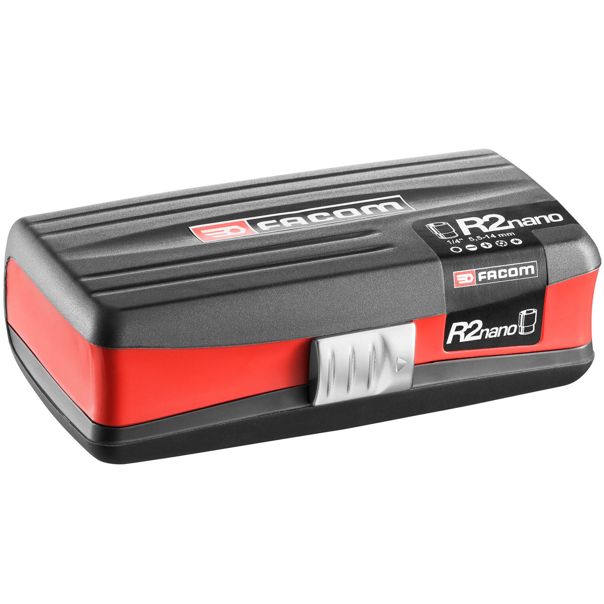 Koffer met doppen 1/4" 6-kant, metrisch - R2NANO