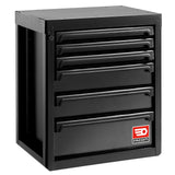 Rws2 Zwart Lage Kast Met 6 Lades