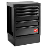 Rws2 Zwart Lage Kast Met 6 Lades