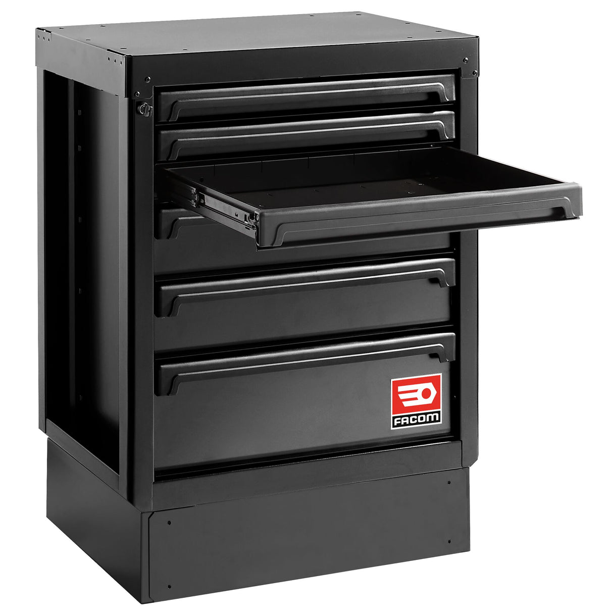 Rws2 Zwart Lage Kast Met 6 Lades