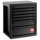 Rws2 Zwart Lage Kast Met 7 Lades