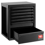 Rws2 Zwart Lage Kast Met 7 Lades