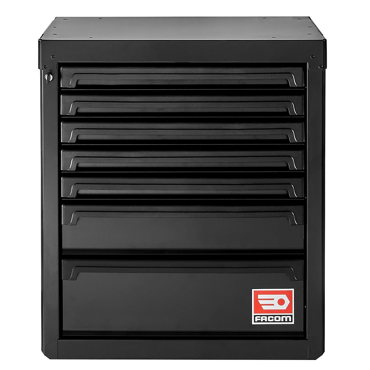 Rws2 Zwart Lage Kast Met 7 Lades